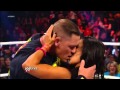 John Cena And AJ Lee Kiss WWE Raw 11 19 12