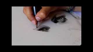 Drawing Pencil Hyperrealism – pencil on paper- Marina – Silvia Pagano Art