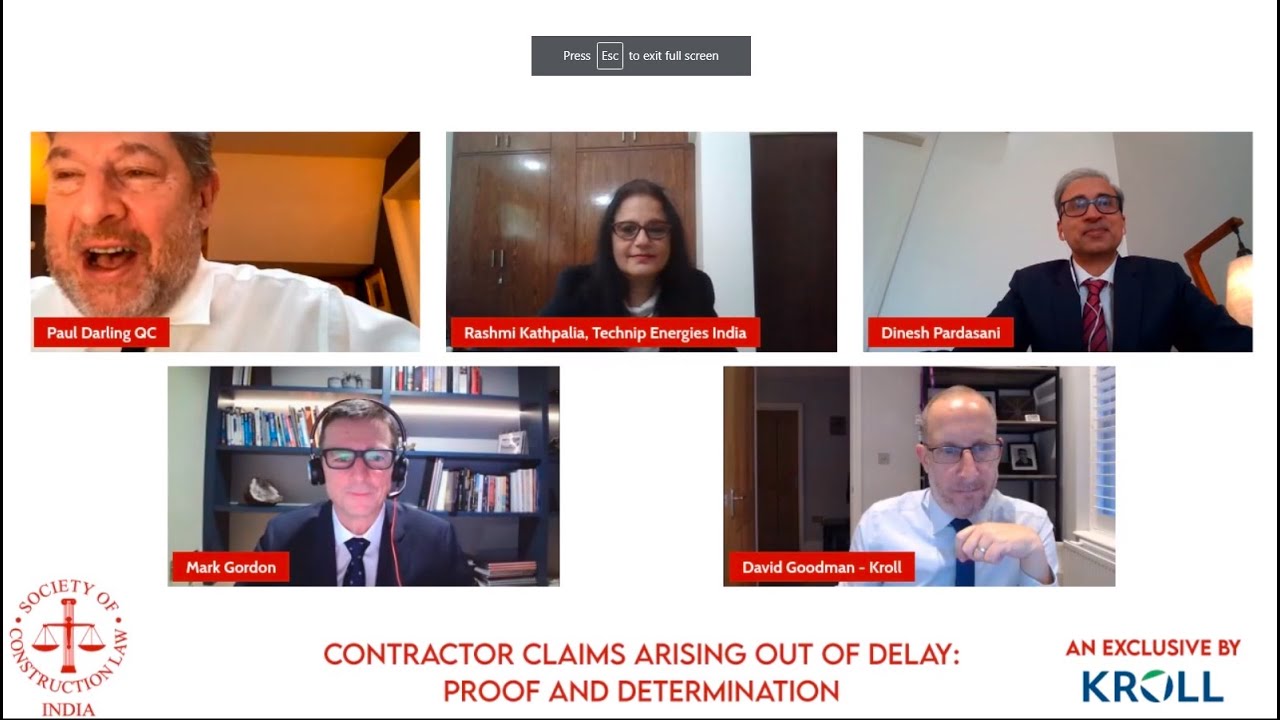 Session 5: Contractor Claims Arising out of Delay: Proof and Determination - An Exclusive by Kroll