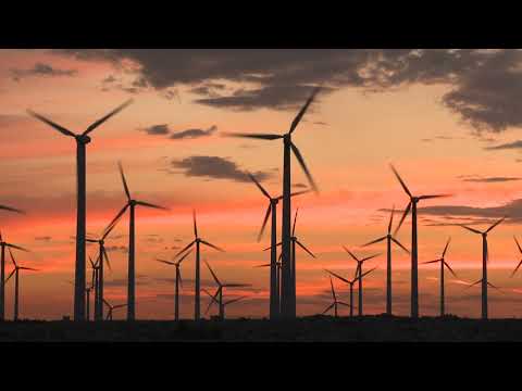Windmill with Sunset | Free Footage Video HD