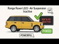 How To Reset The Air Suspension Inactive Warning Range Rover L322 Fixed