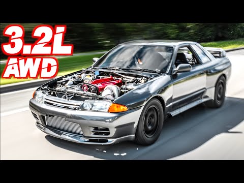 Skyline R32 GTR 3.2L Stroker First Test Drive! (AWD RB30 + PPG Sequential Trans)
