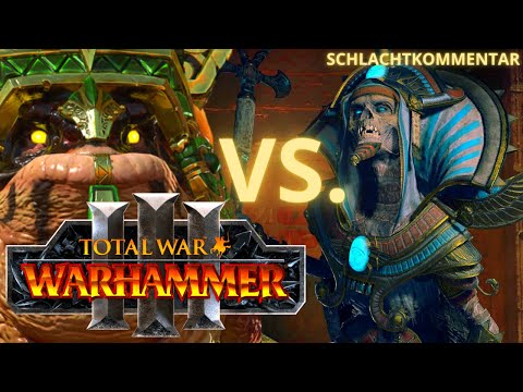 Mazdamundi gegen Khatep | Echsen vs. Gruftkönige | Total War Warhammer 3 Immortal Empires Battle 1v1