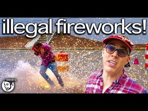 Steve-O From 'Jackass' Put Together A Gnarly Fireworks Experiment