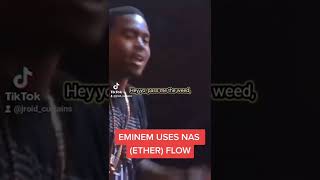 Eminem Raps on Nas Ether Flow 🥶 #shorts #eminem