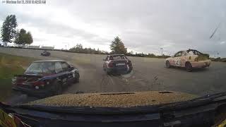 The 5 cyl Audi Shoots Hella Flames - 24 Hours of LeMons Halloween Hooptiefest 2018