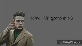 Irama - Un giorno in più (Testo)