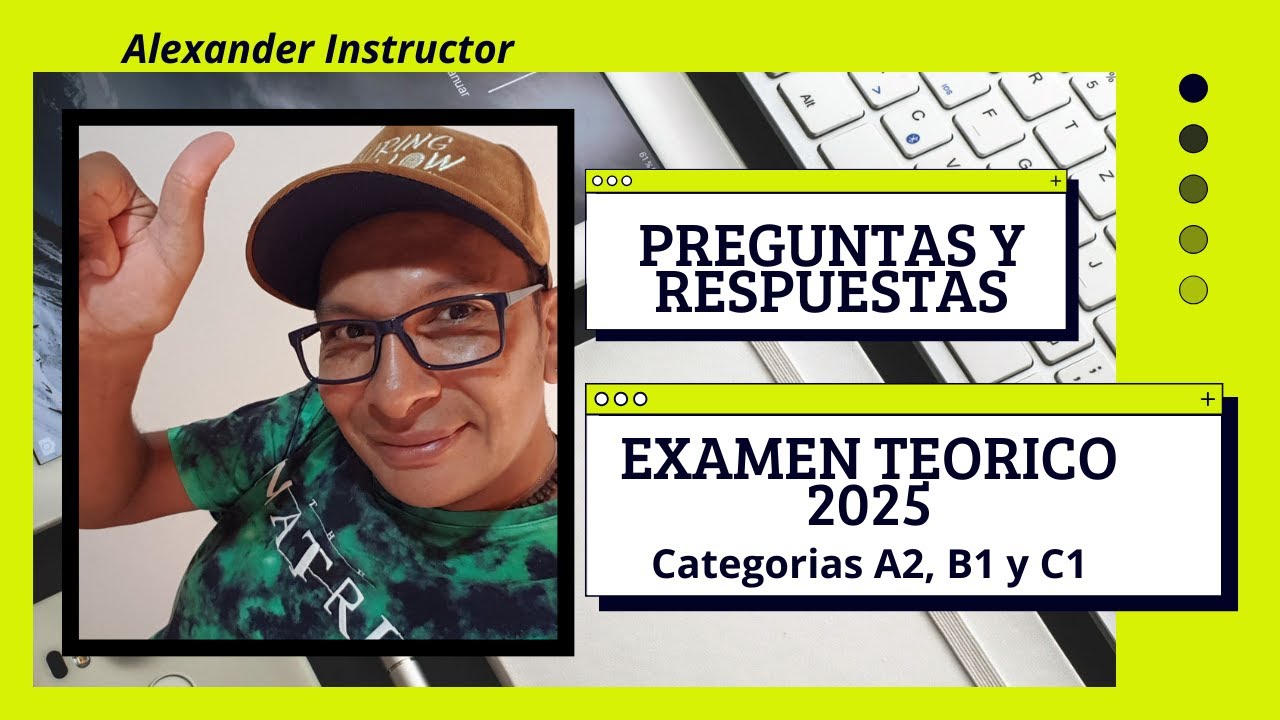 NUEVO EXAMEN TEÓRICO DE CONDUCIR 2025 CATEGORÍAS A2, B1 Y C1 Aulapp. Micea