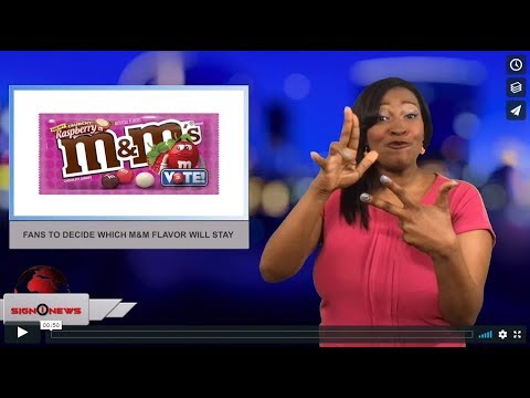 Fans to decide which M&M flavor will stay (ASL - 3.8.18)