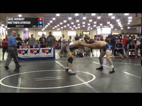 86 kg R2 - Jake Herbert (NYAC) vs Matthew Atwood (SUWC)