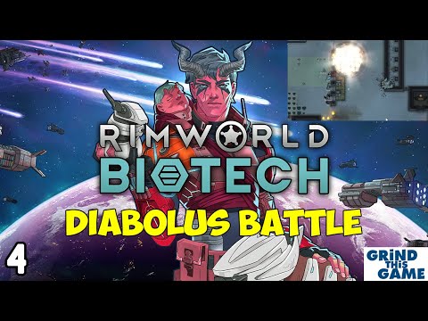 Diabolus Battle To Unlock Larger Mechanoids #4 -  Rimworld Biotech DLC