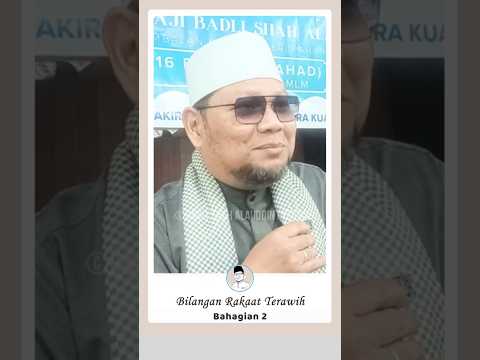 Part 2 - Bilangan Rakaat Terawih
