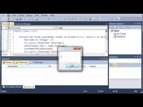 Visual Basic 45 Byref