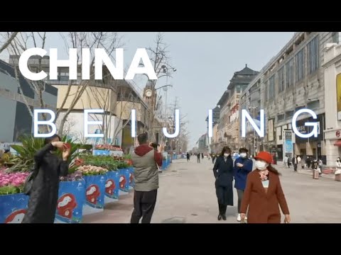 [Pequim, China] Caminhe pela maior rua de pedestres de Pequim ~ China ande em Pequim Wangfujing Walking Street