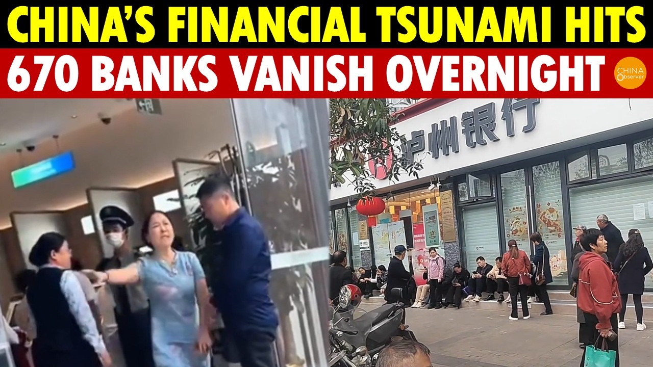 China’s Financial Tsunami Hits: 670 Banks Vanish Overnight, People Locked Out Of Their Own Money