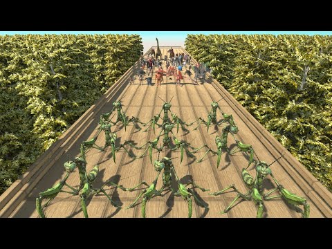 GIANT PRAYING MANTIS Squad vs The World Animal Revolt Battle Simulator
