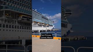 Full View of the Sun Princess Parked in Cozumel #short #cruiselife #sunprincess