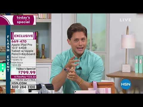 Apple iPad Pro 10.5" 64GB Tablet w/Apple Pencil and Keyb...