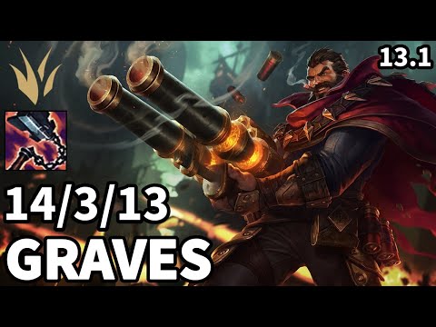 Graves Jungle vs Zac - KR Master  | Patch 13.1