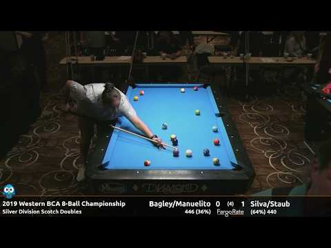 Bagley/Manuelito vs Silva/Staub - Silver Scotch Doubles - 2019 Western BCA 8-Ball Championship