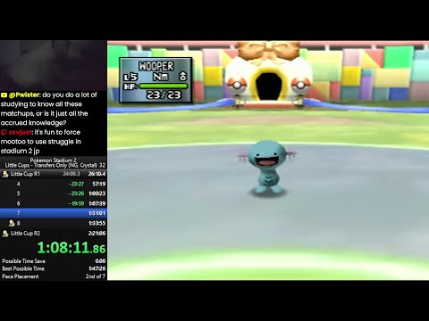 Pokemon Stadium 2 - Little Cups, Transfers only from New Game (Crystal) in 1:53:16 [WR]