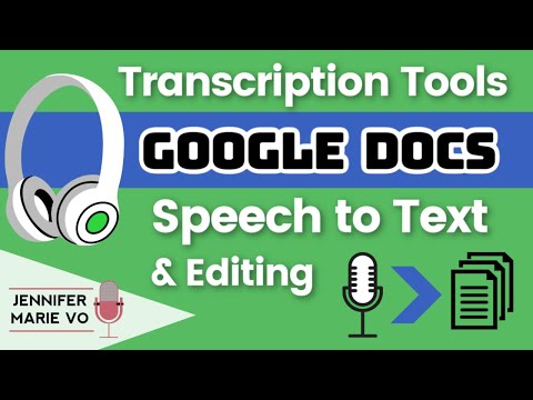 Google Docs Speech to Text / Voice Typing and Easy Proofreading Tutorial: FREE Transcription Tools