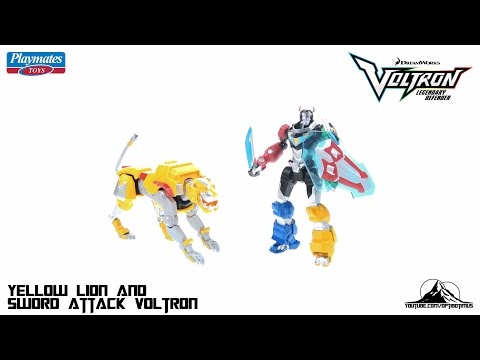 Optibotimus Reviews:  Voltron Legendary Defender Basic Yellow Lion and Sword Slashing VOLTRON