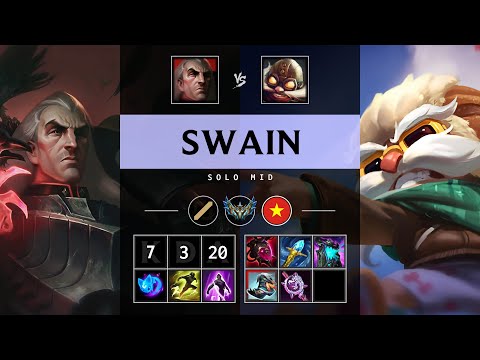 Swain Mid vs Corki - VN Challenger Patch 25.14
