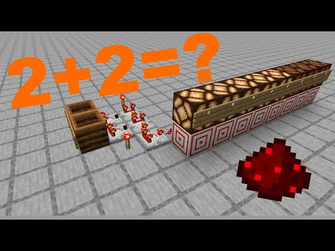 How To Add Numbers with Redstone