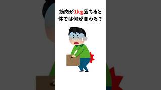 【雑学】筋肉が落ちると怖い理由