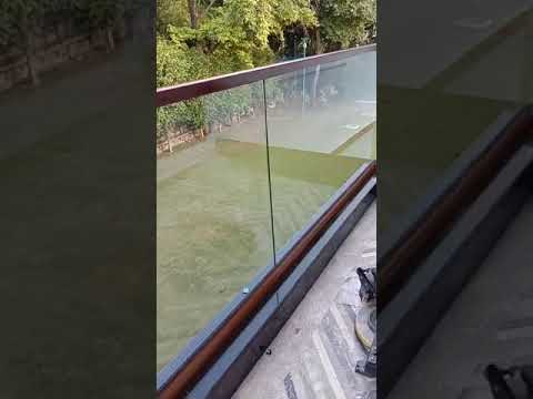 Stairs aluminium glass balcony railing, for home