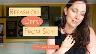 Refashion Skirt into Top