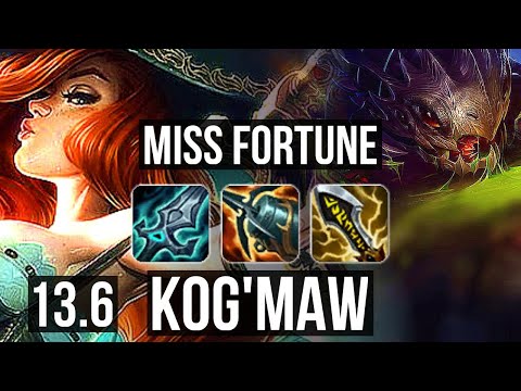 MF & Blitz vs KOG'MAW & Leona (ADC) | 5.3M mastery, 3/0/4, 1600+ games | KR Master | 13.6