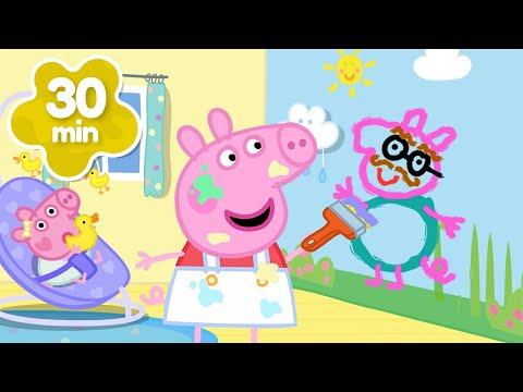 Peppa Decora o Quarto da Evie 🎨 Diversão Criativa 🖼️ | 30 minutos | Peppa Pig em Português Brasil
