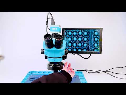 #rf4  HDMI 1080P 2K Camera 10-Inch HD Monitor Zoom Trinocular Microscope RF7050TVD2-2KC2-S010