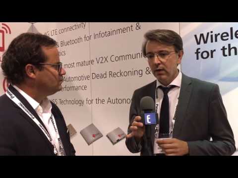 Patrick Hopper interviews u-blox at Booth During TU Automotive Detroit 2016