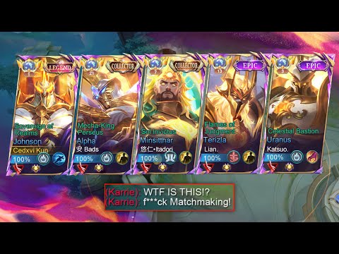 5 MAN MYTHOLOGICAL SKINS in RANK!!😱(Totally insane!)