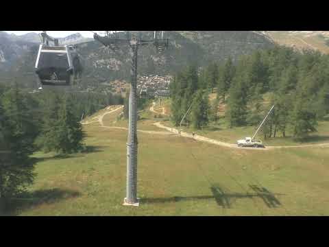 (26/07/2023) Discesa integrale estiva telemix Poma "Chalmettes" in cabina - Montgenèvre (France)