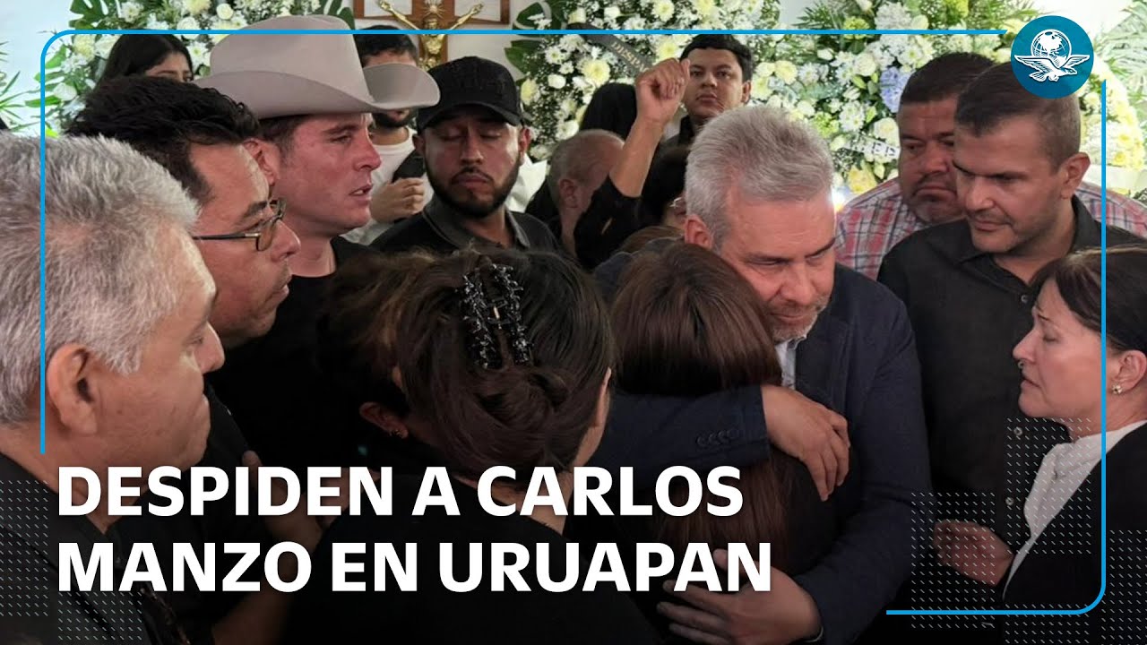 Pueblo de Uruapan corre al gobernador en funeral de Carlos Manzo