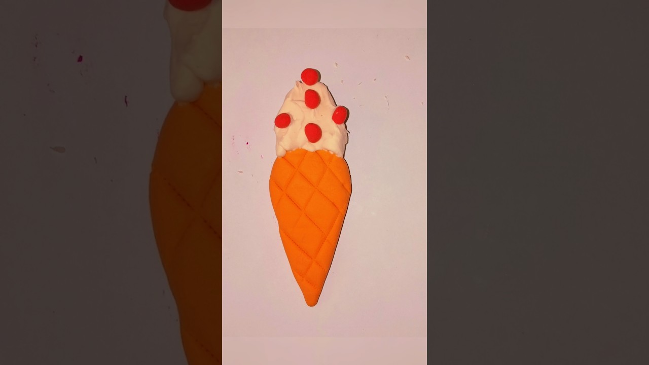 🍦 How to make a easy cute 🍦 mini icecream with clay 🍦art🍦#shorts #viral #yt#diy art🍦#trending Art 🍦💕