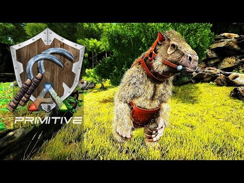 ARK PRIMITIVE T2 EP32 - Domamos Um Megatherium, Montado No Gallimimus!!