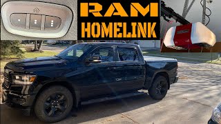 2019 Ram Homelink Programming
