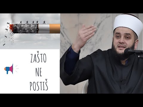 Zašto ne postiš? (zbog cigara) - Mr. Sead Ef. Islamović
