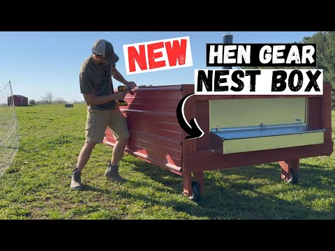 The Ultimate Chickshaw with Hen Gear Rollout  Nestbox!
