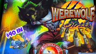 First attempt and Big Win on an .80cent bet playing Werewolf Strike slot machine!