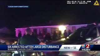 Deputies: 6 arrested after 'large disturbance' in Flagler County neighborhood