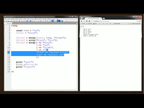 Beginner Php Arrays Tutorial Keys Values Const Vars Foreach Php Programming Webdevelopment