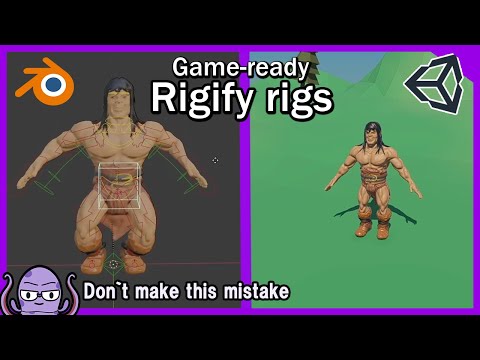 How to PROPERLY use rigify for games