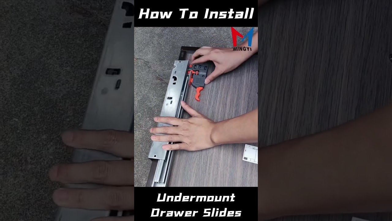 Undermount drawer slides installation | Home improvement | Kitchen cabinet #shorts