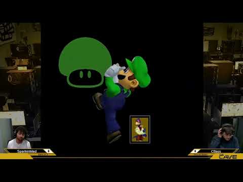 SparkinMed (Falco) vs Cbass (Luigi) - Cave Melee Mondays 5/9/22